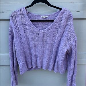 PacSun Lilac V-Neck Sweater